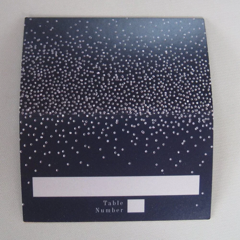 15 Navy Blue with Stars / Party Table Place Cards